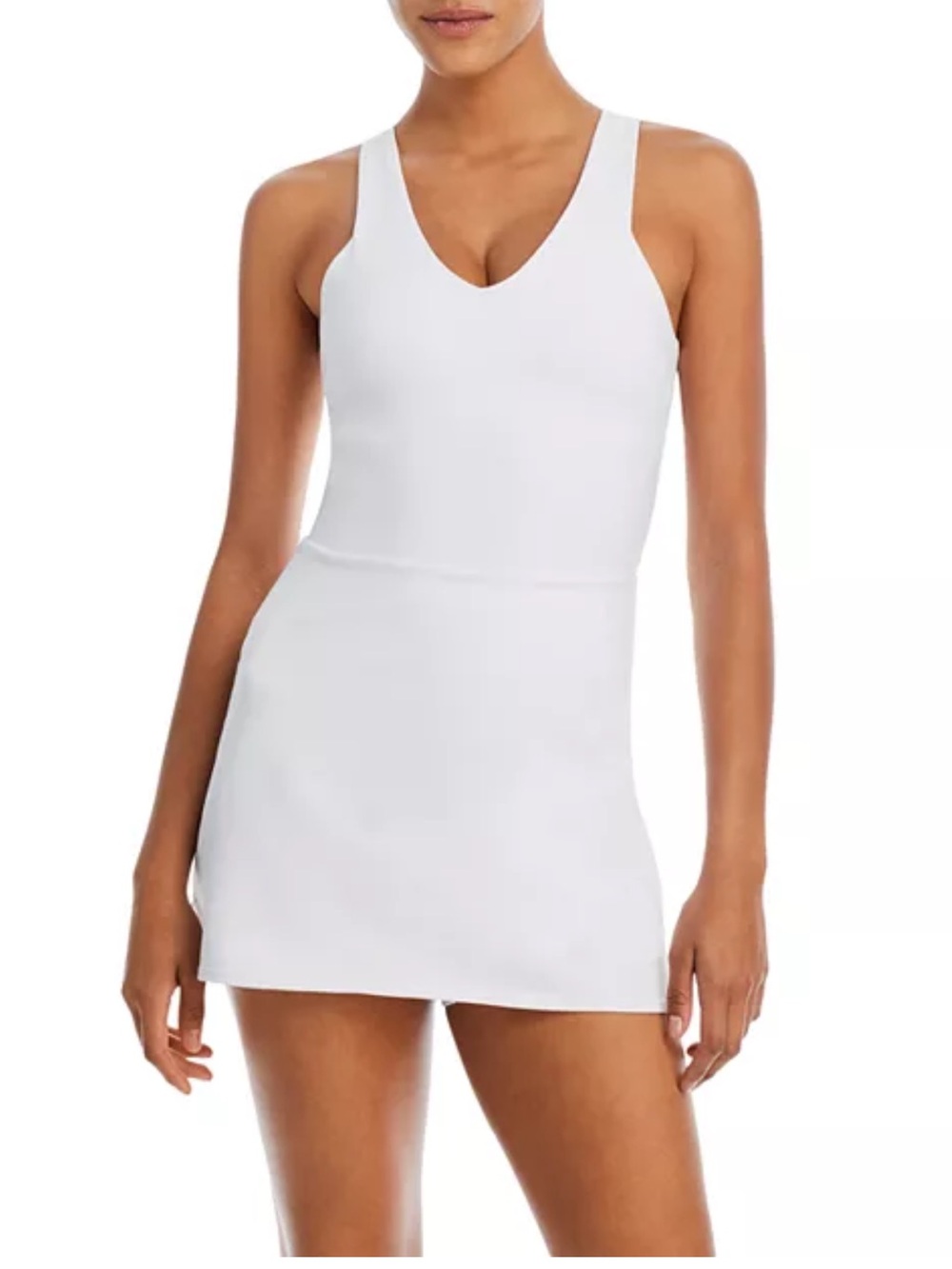 Alo Airbrush Real Tennis Dress - White